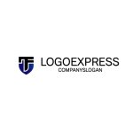 画像2: TFの文字を組み合わせた力強い盾のロゴ (2)