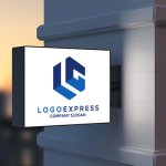 画像9: LGを組み合わせた大胆な六角形のロゴ (9)
