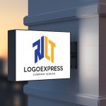 画像9: RとLとTを組み合わせた建築ロゴ (9)