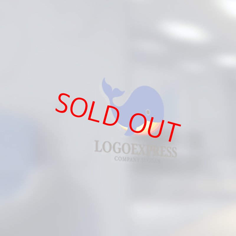 画像5: かわいい丸いクジラのロゴ (5)