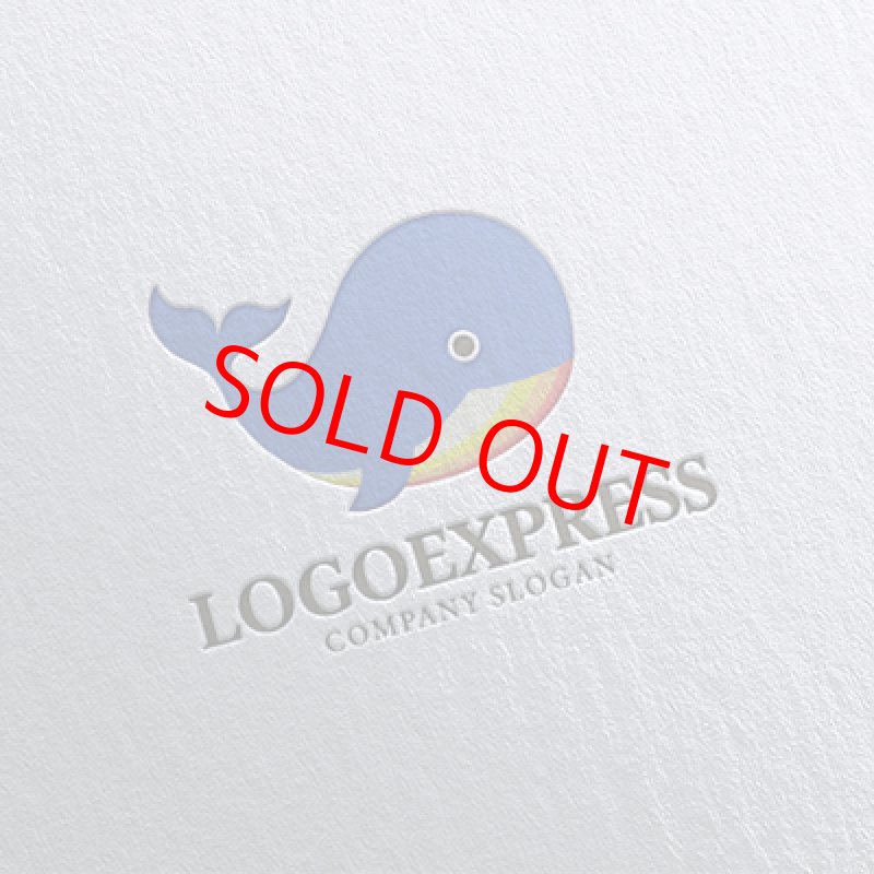 画像16: かわいい丸いクジラのロゴ (16)