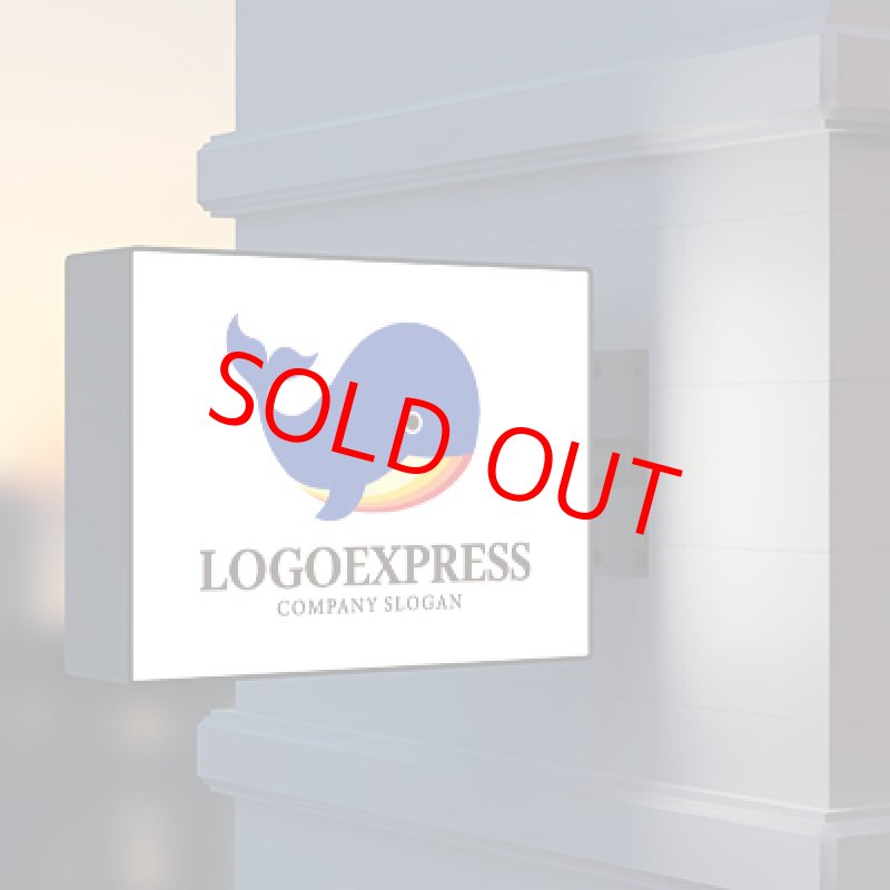 画像9: かわいい丸いクジラのロゴ (9)