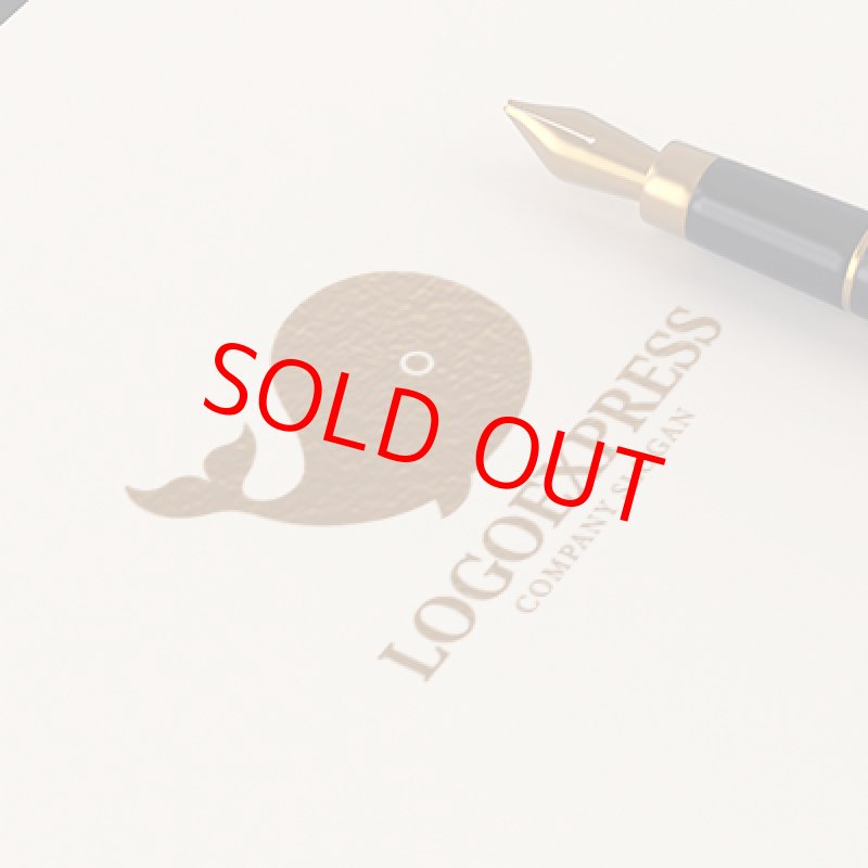 画像12: かわいい丸いクジラのロゴ (12)