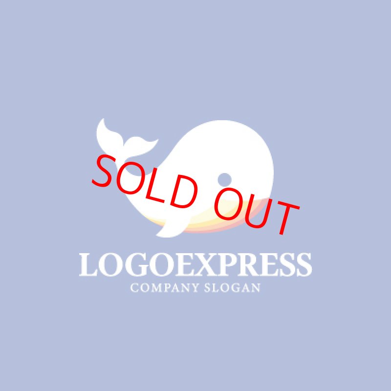 画像4: かわいい丸いクジラのロゴ (4)