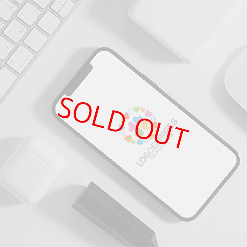 画像15: ハートとクローバーの円形のカラフルなロゴ (15)