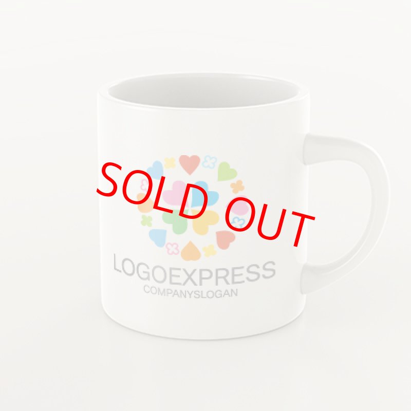 画像8: ハートとクローバーの円形のカラフルなロゴ (8)