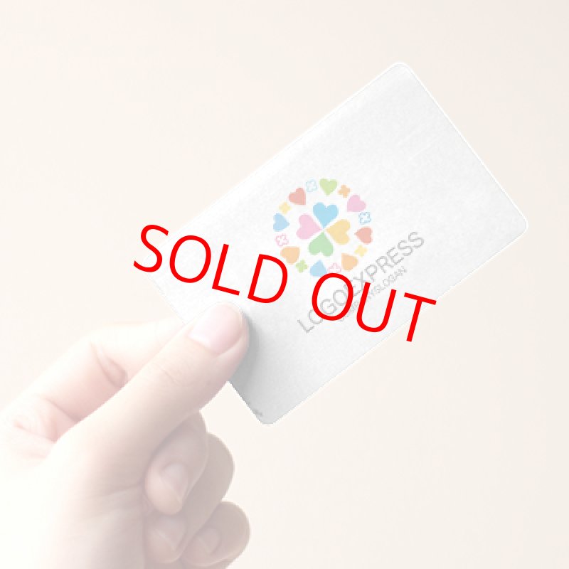 画像10: ハートとクローバーの円形のカラフルなロゴ (10)