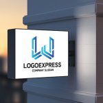 画像9: 幾何学的なWのロゴ (9)