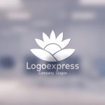 画像14: 太陽と花と丘の自然ロゴ (14)