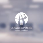 画像14: HTの文字で繋がれた飛躍する人々のロゴ (14)