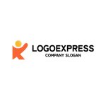 画像2: "K"の字と手を振る人型のロゴ (2)