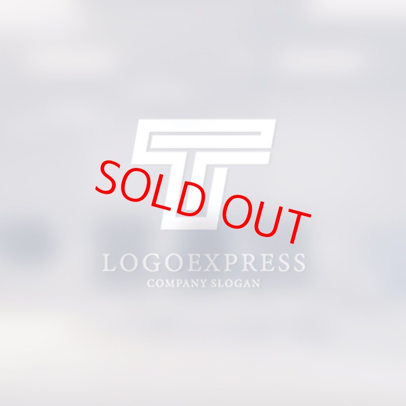 画像14: スタイリッシュなラインTロゴ (14)