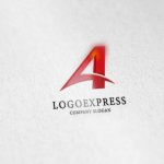 画像6: ダイナミックで情熱的な「A」ロゴ (6)