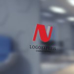 画像5: Modern strong N logo (5)