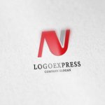 画像6: Modern strong N logo (6)