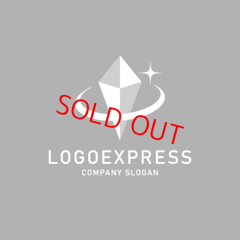 画像4: ダイヤモンドと星のスタイリッシュなロゴ (4)