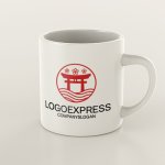 画像8: 桜と鳥居をモチーフにした和風ロゴ (8)