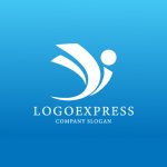 画像4: Yの字で前進する人を表したロゴ (4)