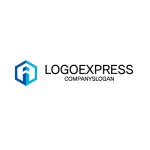 画像2: 六角形とiAを組み合わせた安定感のあるロゴ (2)