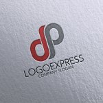 画像16: DとPを組み合わせたスタイリッシュなロゴ (16)