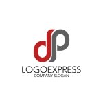 画像1: DとPを組み合わせたスタイリッシュなロゴ (1)