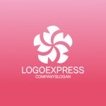 画像4: 花びらが回転する桜のロゴ (4)