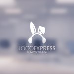 画像14: ウサギの耳とヘッドホンがキュートなロゴ (14)