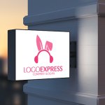 画像9: ウサギの耳とヘッドホンがキュートなロゴ (9)