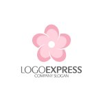 画像1: 優しいピンク色の桜をあしらったロゴ (1)