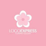 画像4: 優しいピンク色の桜をあしらったロゴ (4)