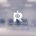 画像14: ロボット顔が可愛いRのロゴ (14)