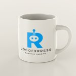 画像8: ロボット顔が可愛いRのロゴ (8)