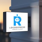 画像9: ロボット顔が可愛いRのロゴ (9)