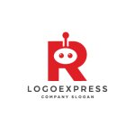 画像3: ロボット顔が可愛いRのロゴ (3)