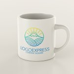 画像8: 富士山と朝日と波をモチーフにした自然派ロゴ (8)