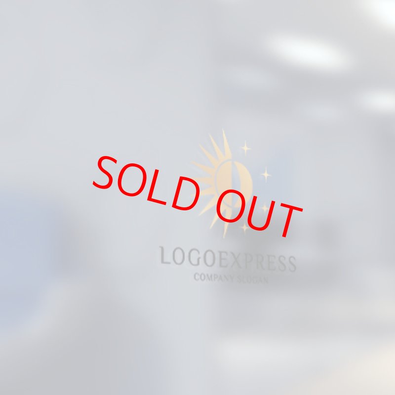 画像5: 太陽と月と星が輝く神秘的なロゴ (5)