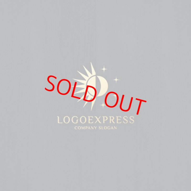 画像13: 太陽と月と星が輝く神秘的なロゴ (13)