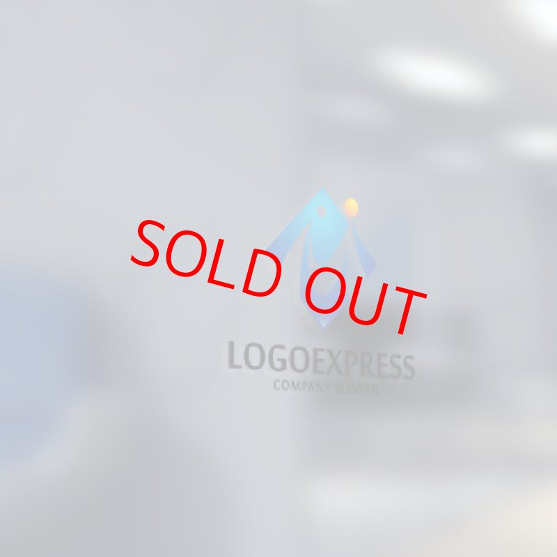 画像5: 未来的なMの人々が手をつなぐロゴ (5)