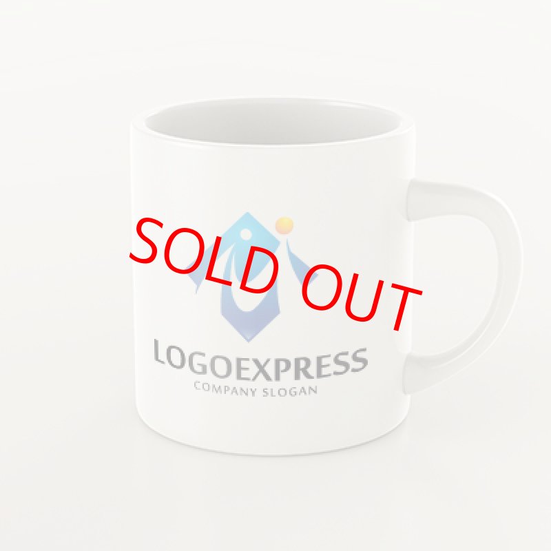 画像8: 未来的なMの人々が手をつなぐロゴ (8)