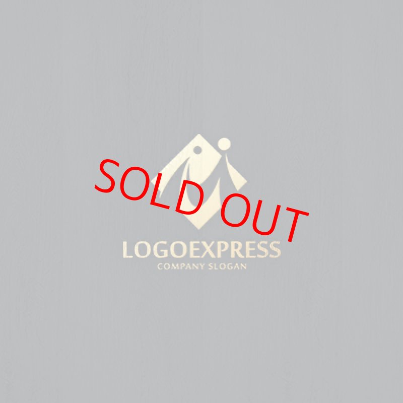 画像13: 未来的なMの人々が手をつなぐロゴ (13)