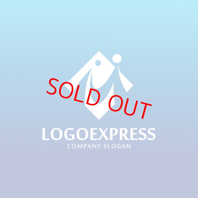 画像4: 未来的なMの人々が手をつなぐロゴ (4)