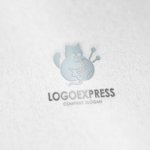画像6: 手編みの温もり、毛糸と猫のロゴ (6)
