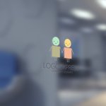 画像5: 子供と子供と手をつないでいるロゴ (5)