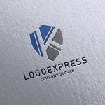 画像16: Kの文字を配した盾のロゴ (16)