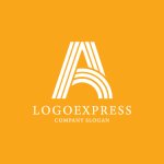 画像4: ストライプ状の文字Aのロゴ (4)