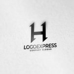 画像6: 角度のついたシャープなHロゴ (6)