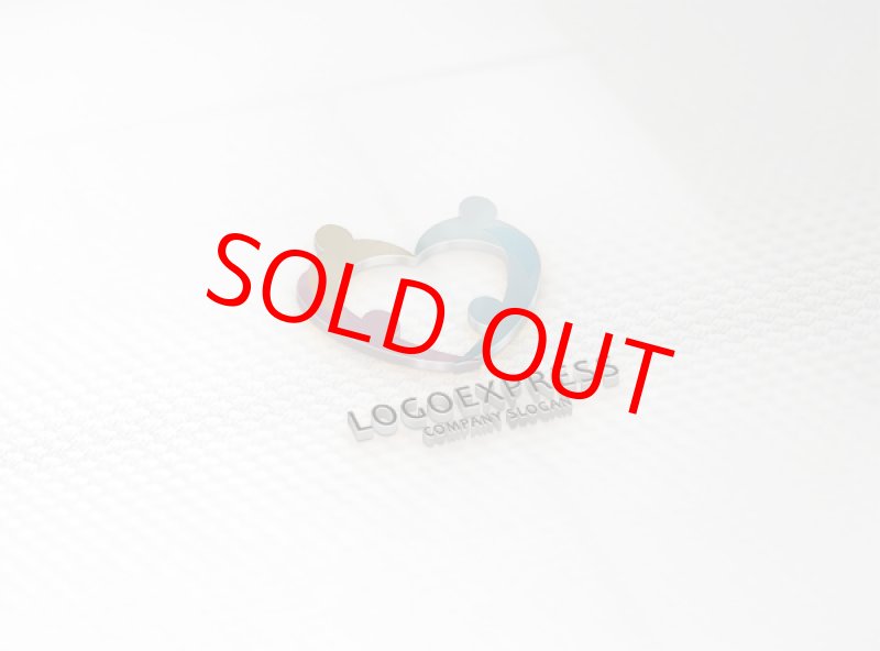 画像14: ハートと人のつながりを表現したロゴマーク (14)