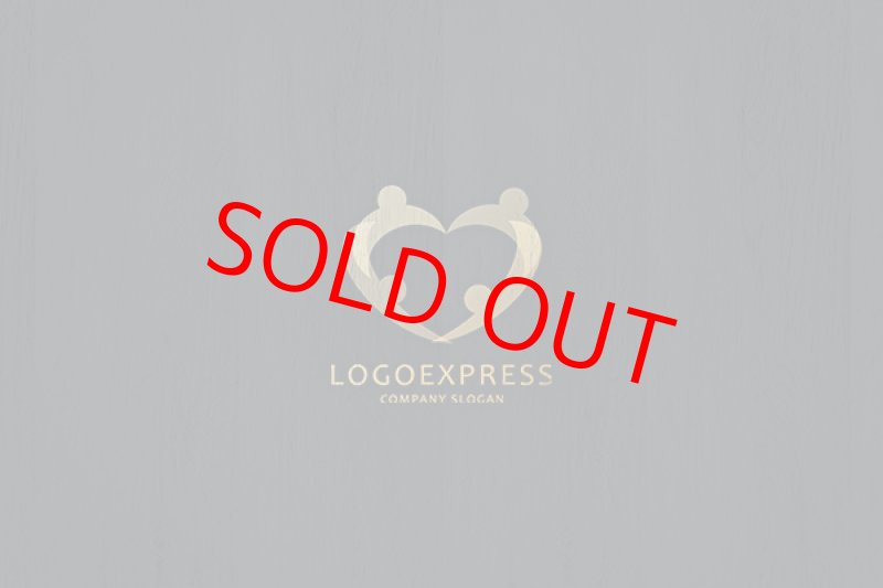 画像11: ハートと人のつながりを表現したロゴマーク (11)