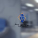 画像5: 信頼と知性を象徴する青いフクロウのロゴ (5)
