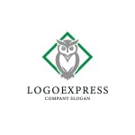 画像3: 信頼と知性を象徴する青いフクロウのロゴ (3)